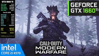 GTX 1660 Ti  Call of Duty Modern Warfare 2019  1080 Ultra  i5 4570  16GB Ram [upl. by Berry]