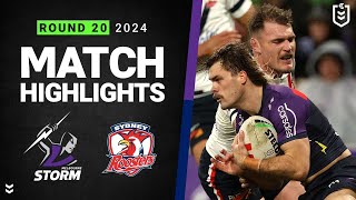 NRL 2024  Storm v Roosters  Match Highlights [upl. by Ardnal749]