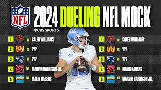 2024 NFL MOCK DRAFT with Brady Quinn amp Danny Kanell Jayden Daniels or Drake Maye at 2  CBS Sports [upl. by Calhoun]