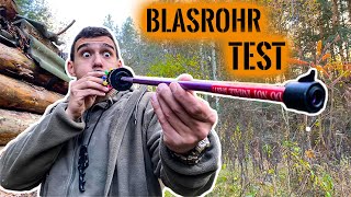 Blasrohr TEST im CAMP  Wie gefährlich ist es  Survival Mattin [upl. by Adnovoj328]