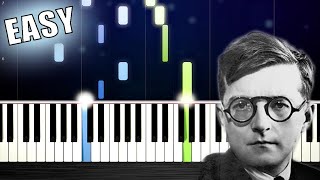 Shostakovich  The Second Waltz  EASY Piano Tutorial by PlutaX [upl. by Maziar]