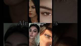 Almond eyes makeup🍯 makeuptutorial makeupideas [upl. by Onitsirc]