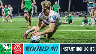 Connacht v Ulster Rugby  Instant Highlights  Round 10  URC 202223 [upl. by Adnohr801]