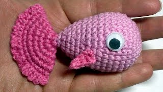 How To Create A Cute Little Crochet Fish  DIY Crafts Tutorial  Guidecentral [upl. by Atteugram]