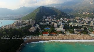 Budva Bečići Montenegro Drone Aerial Video бечичи черногория [upl. by Rosinski151]