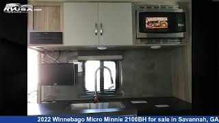 Beautiful 2022 Winnebago Micro Minnie Travel Trailer RV For Sale in Savannah GA  RVUSAcom [upl. by Larcher]