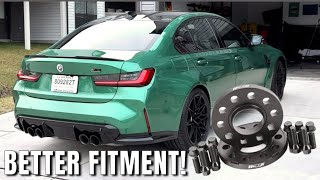 Installing Spacers for Better Fitment on G80 M3 Comp [upl. by Debi]