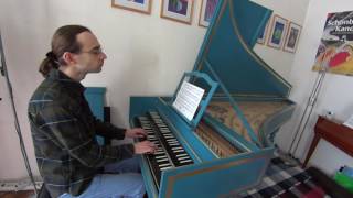 Froberger Suite X in a minor – Allemande John Moraitis harpsichord [upl. by Esilenna]