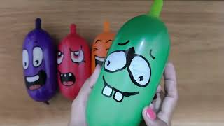 Balloon Slime Compilation  Making Slime With Balloons Tutorial  Balloon Popping 006 [upl. by Raven]