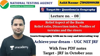 Geographical Techniques Unit 9 L 8  Morphometric Analysis of Drainage Basin  Geography with Ankit [upl. by Sumedocin]