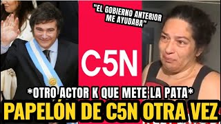 PAPELÓN de C5N con una ACTRIZ que ADMITE SER PAGA por los K [upl. by Annaya]