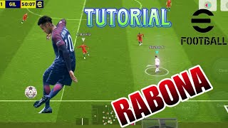 👑Rabona Skills and Tutorial 💯✅  4k quality  Efootball 2024🤗 [upl. by Duvall867]