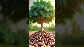 easy and fast technique for planting and growing cassava trees from the trunk gardening [upl. by Zigmund]