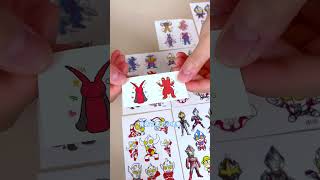 Ultraman transfer stickers are really cool Ultraman tattoo stickers Stickers Childrens stick [upl. by Grote]