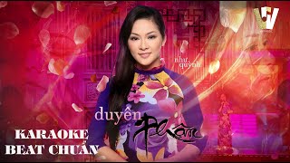 NHƯ QUỲNH  DUYÊN PHẬN KARAOKE BEAT CHUẨN  VampV MUSIC [upl. by Fotinas]