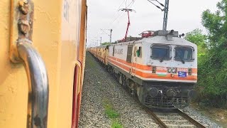 Amrapur Aravali Express14701 crossing with Ahmedabad Jammu Tawi Express19223 [upl. by Dareece]