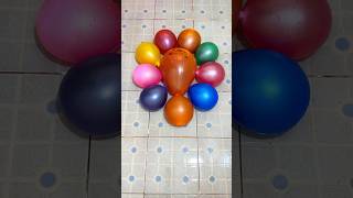 Beautiful water colorful balloon  orange HBD and Rainbow Mini Balloon pop Reverse asmr satisfying [upl. by Yadsendew]