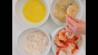 Recipe Lightly Breaded Shrimp from FreshSeafoodcom [upl. by Adnah]