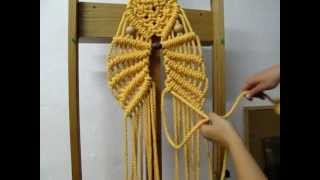 Tutorial para hacer búho de macramé PARTE 2 [upl. by Heddi]