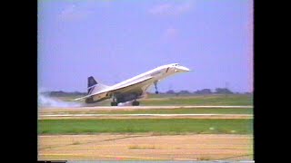 The Concorde at Texas Air Expo 1986 in Waco [upl. by Enirehtahc]