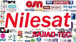 Nilesat 7°w All Channel list 2020 forever server [upl. by Oisor]