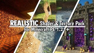 Best Ultra Realistic Shader amp Texture Pack For MCPE 121 [upl. by Zebadiah]