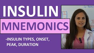 Insulin Onset Peak Duration Mnemonic Nursing  Types of Insulin Nursing NCLEX Review [upl. by Jozef695]