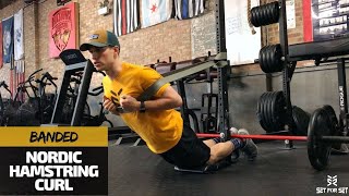 How to do Nordic Hamstring Curls Without a Partner amp With Bands [upl. by Relda]