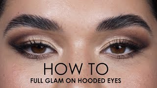 ND MINI MASTER CLASS  How To Full Glam on Hooded Eyes [upl. by Mame]