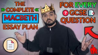 Macbeth One FULL Essay Plan Which Fits EVERY GCSE Question [upl. by Ynots]