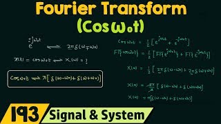 Fourier Transform of Basic Signals Cosω₀t [upl. by Einittirb255]