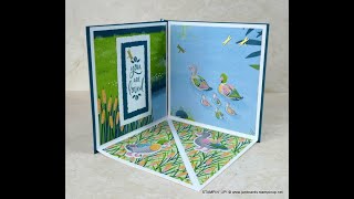 No 662 Bookbinder Corner Pop Up Card  JanB UK Stampin Up Independent Demonstrator [upl. by Orozco]