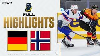 Germany vs Norway FULL HIGHLIGHTS  2024 World Junior Championship Relegation [upl. by Tait712]