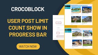 User Post Limitations Counter Show in Progress Bar  Jetengine  Profile Builder  Query Builder [upl. by Seys93]