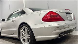 21k Mile Brilliant Silver 2003 Mercedes Benz SL500 Cold Start 08072024 [upl. by Arrotal]