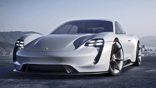 Porsche Mission E concept  Interior and Exterior Design [upl. by Ettelliw]