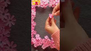 পেপার দিয়ে ফুল তৈরিEasy paper craftFull bananoFul banano diywallhanging craft homedecor [upl. by Gaston]