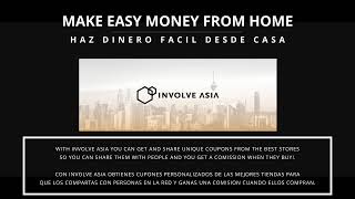 INVOLVE ASIA MAKE MONEY SHARING COUPONS gana dinero con involve asia [upl. by Nickerson42]