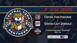 241019 CAFT04 CYGHA U15A at Oshawa Lady Generals [upl. by Sinnej]