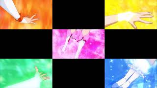 All Smile Precure Transformation in Sync [upl. by Lucania]