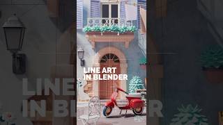 Line art in Blender without grease pencil [upl. by Natie249]