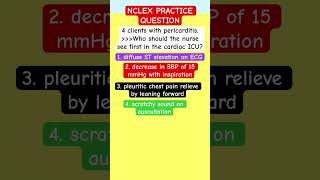 NCLEX Practice Question  NCLEX Question amp Answer RN LPN  ADAPT NCLEX nclex shortvideo rn lpn [upl. by Ander583]