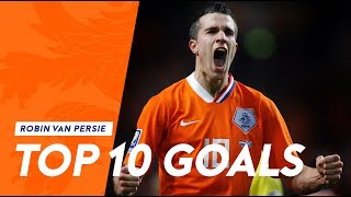 Robin van Persie  Top 10 goals in Oranje [upl. by Ellenaej]