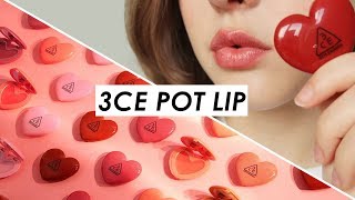 Stylenanda 3CE Heart Pot Lip Review ❤️️ [upl. by Orlina]