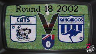 Geelong v North Melbourne Round 18 2002 [upl. by Cimah]