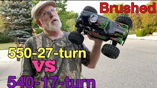 Brushed 55027t VS 54017t motor [upl. by Godfree]