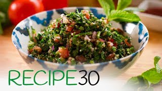 How to make the perfect taboule or tabbouleh a Super Healthy Lebanese Salad [upl. by Anyak]