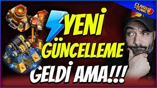 GÜNCELLEME GELDİ AMA 😒😒 clashofclans [upl. by Nawoj]