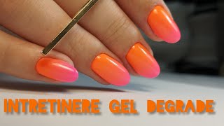 Intretinere gel Manichiura ideala Degrade culori neon [upl. by Sianna]