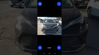 TOYOTA SIENNA 2023 USA COPART LIVE CAR AUCTION [upl. by Skees]